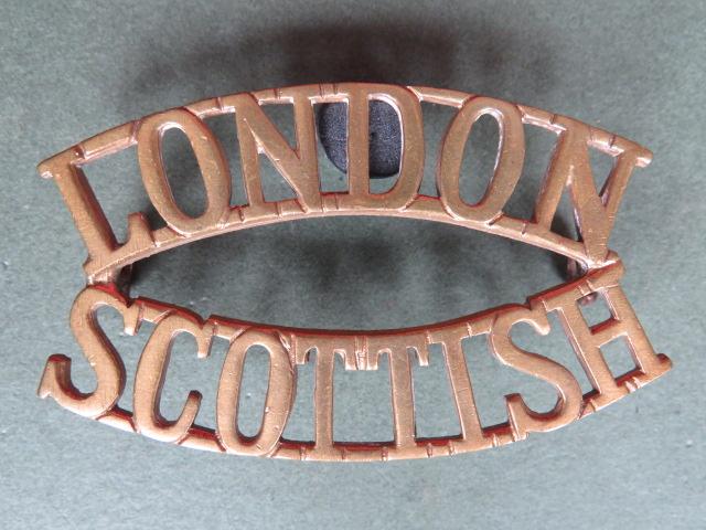 British Army Pre 1953 The 14th (County of London) Battalion (London Scottish) Shoulder Title