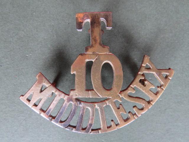 British Army 10th Middlesex Regiment (T 10 MIDDLESEX) Shoulder Title