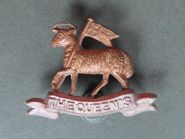 British Army The Queen's Royal Regiment (West Surrey) 1897-1920 Pattern Collar Badge