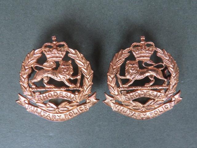 Rhodesia Army Military Police Collar Badges