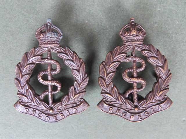Rhodesia Southern Rhodesia Medical Corps Collar Badges