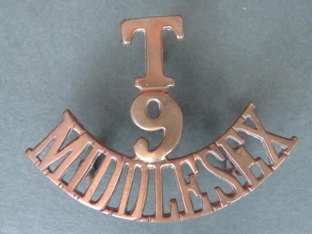 British Army 10th Middlesex Regiment (T 9 MIDDLESEX) Shoulder Title