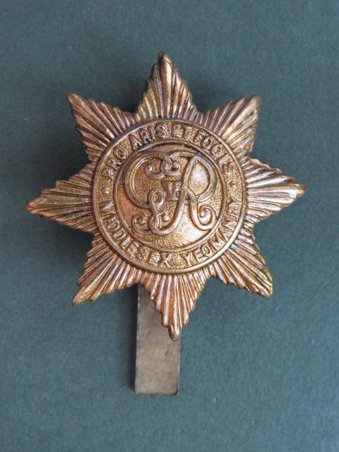 British Army GVR The County of London Yeomanry (Middlesex, The Duke of Cambridge's Hussars) Cap Badge