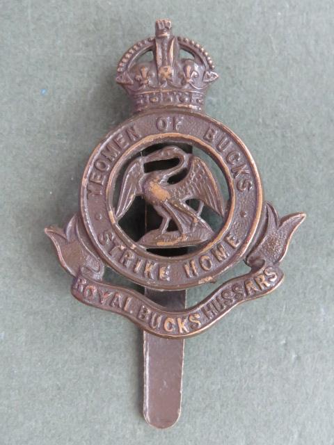 British Army Pre 1953 The Royal Buckinghamshire Hussars Cap Badge