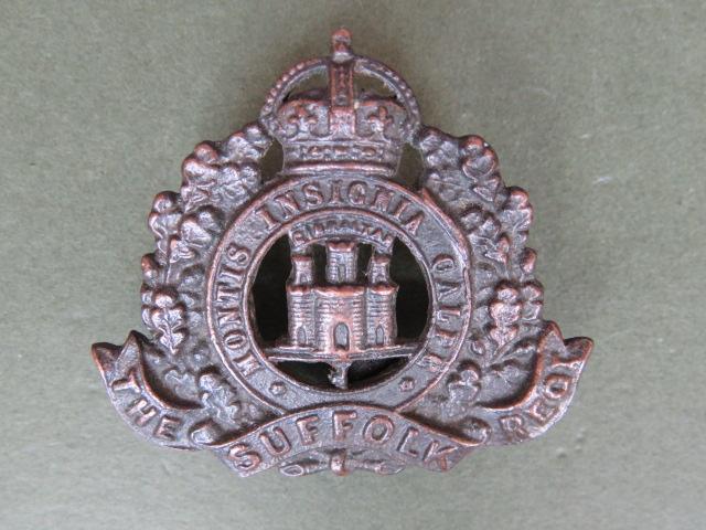 British Army The Suffolk Regiment Officers' Service Dress Collar Badge