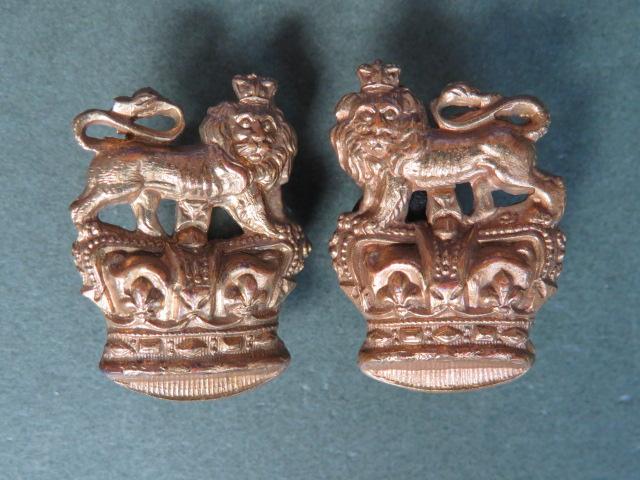 British Army 1882 Pattern The Queen's Own Royal West Kent Regiment Collar Badges