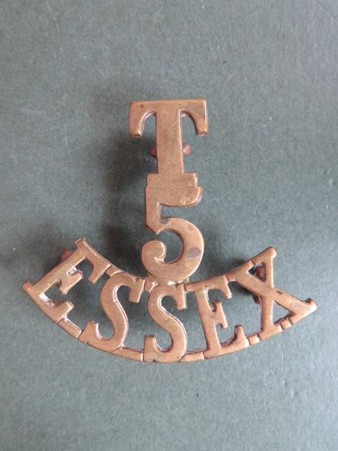 British Army 5th Territorial Battalion, The Essex Regiment Shoulder Title