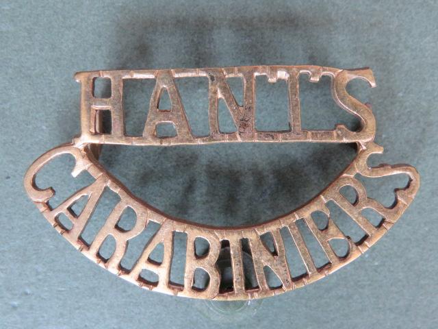British Army Hampshire Carabiniers Shoulder Title