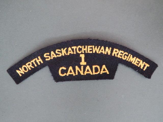 Canada Army Post WW2 1st Battalion The North Saskatchewan Regiment Shoulder Titles Own Cameron Highlanders Shoulder Title