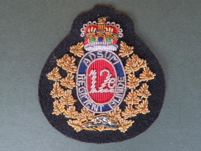 Canada Army 12e Regiment Blinde Du Canada Officers' Beret Badge