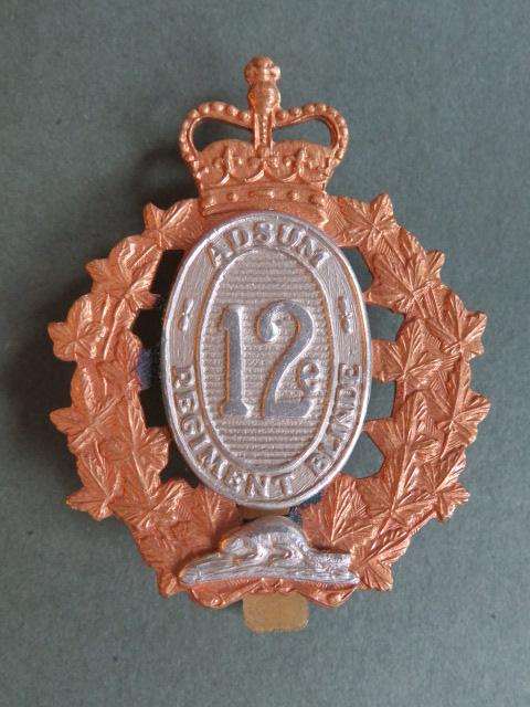 Canada Army 12e Régiment Blindé du Canada Cap Badge