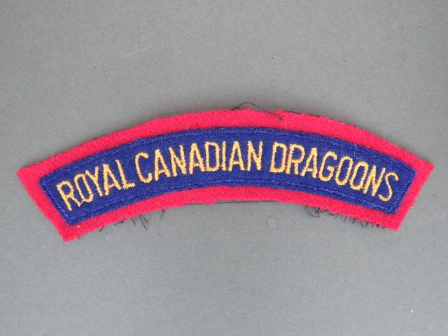 Canada Army Post WW2 Royal Canadian Dragoons Shoulder Title