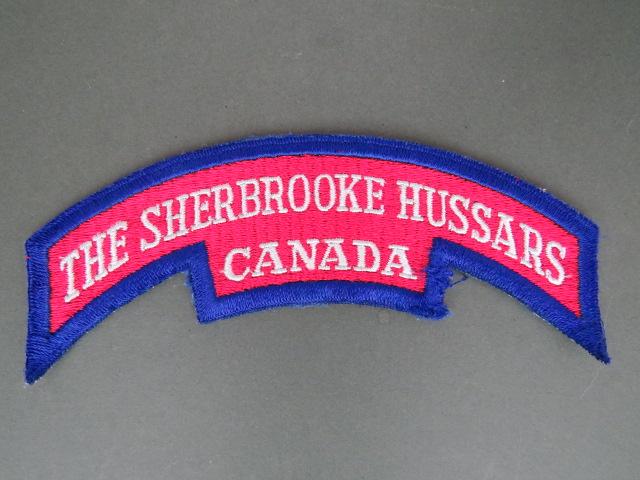 Canada Army The Sherbrooke Hussars Shoulder Title