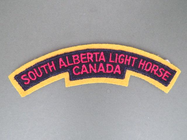 Canada Army South Alberta Light Horse Shoulder Title