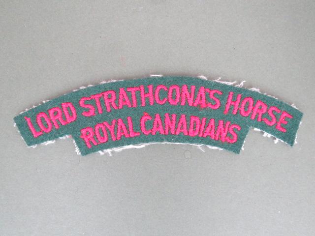 Canada Army Lord Strathcona's Horse Royal Canadians Shoulder Title