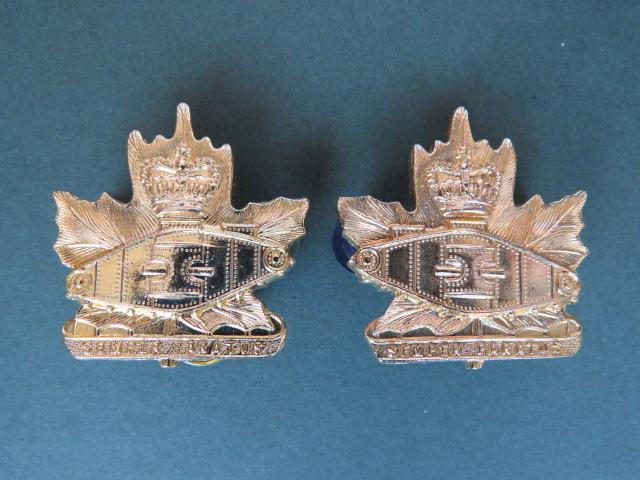 Canada Army The Windsor Regiment (Armoured) Collar Badges