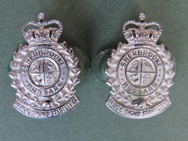 Canada Army The Sherbrook Hussars Collar Badges