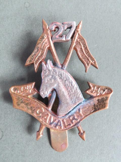 Pakistan Army Post 1947 27th Cavalry Headdress Badge