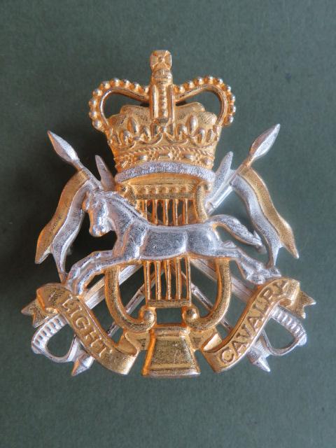 British Army The Light Cavalry Band Cap Badge