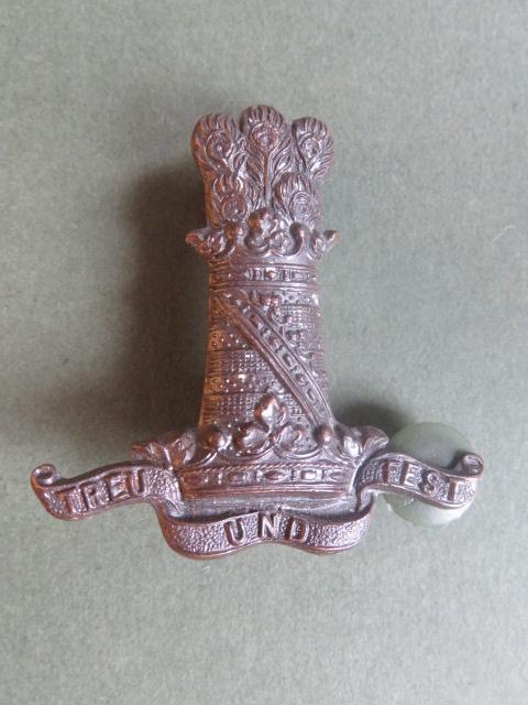 British Army The 11th Hussars Officer's Service Dress Cap Badge
