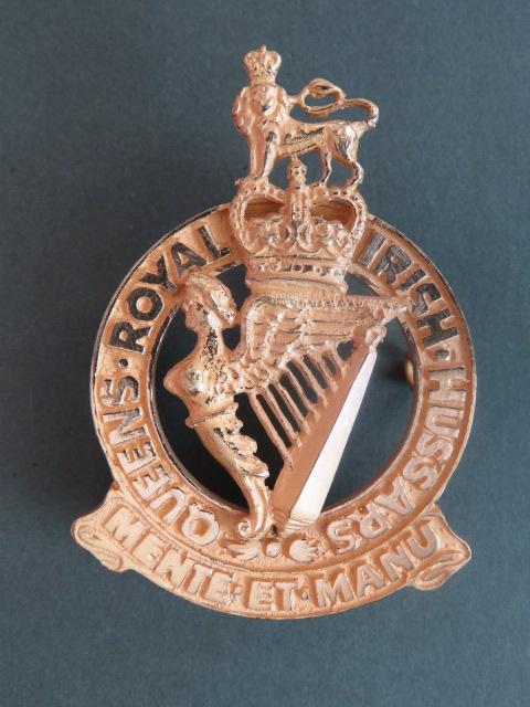 British Army The Queen's Royal Irish Hussars Pipers Caubeen Badge