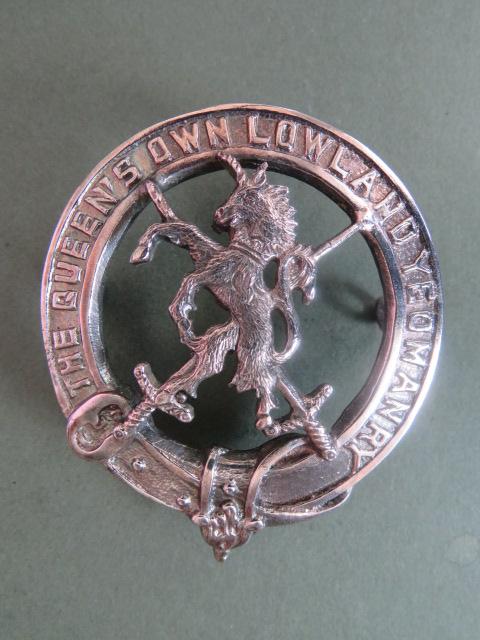 British Army The Queen's Own Lowland Yeomanry Pipers Glengarry Badge