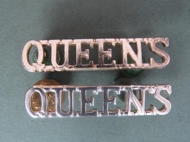 British Army The Queen's Regiment Shoulder Titles