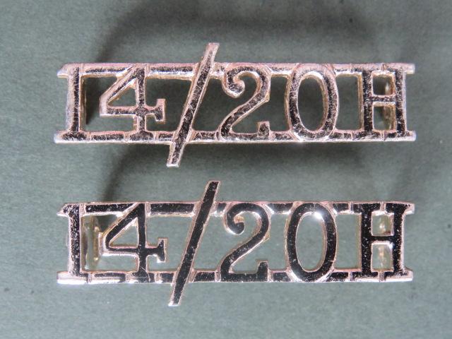 British Army The 14th/20th King's Hussars Shoulder Titles