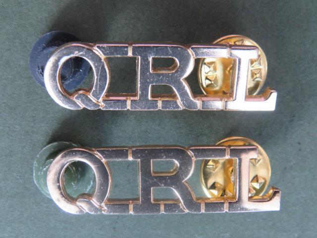 British Army The Queen's Royal Lancers Shoulder Titles