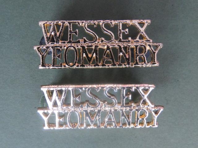 British Army The Wessex Yeomanry Shoulder Titles