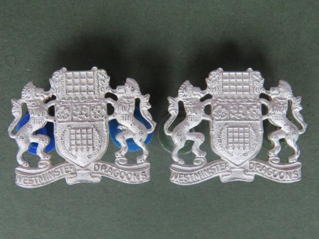 British Army 2nd County of London Yeomanry (Westminster Dragoons) Collar Badges