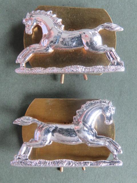 British Army The Queen's Royal Hussars Collar Badges