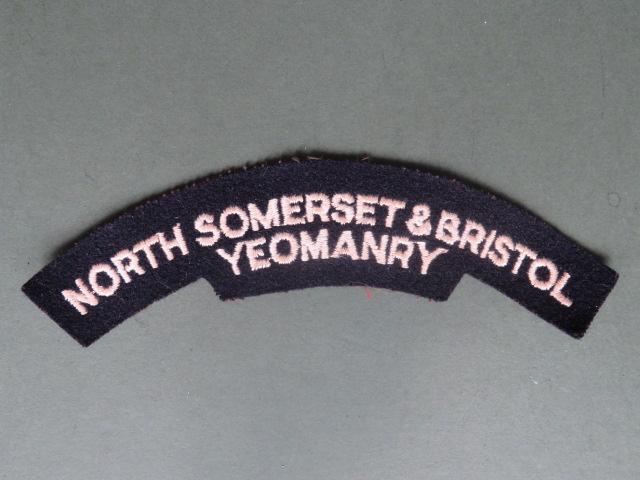 British Army The North Somerset & Bristol Yeomanry Shoulder Title