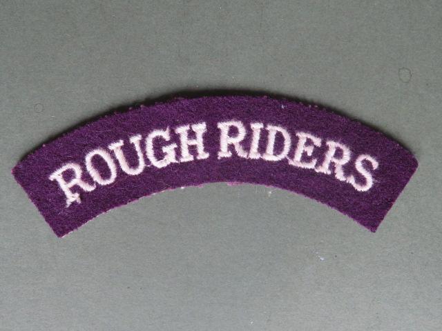 British Army Post WW2 The City of London Yeomanry (Rough Riders) Shoulder Title