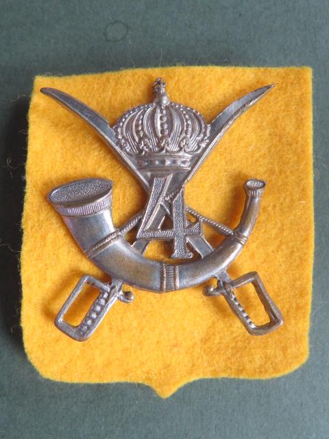 Belgium Army 4th Chasseurs-On-Horse Cap Badge
