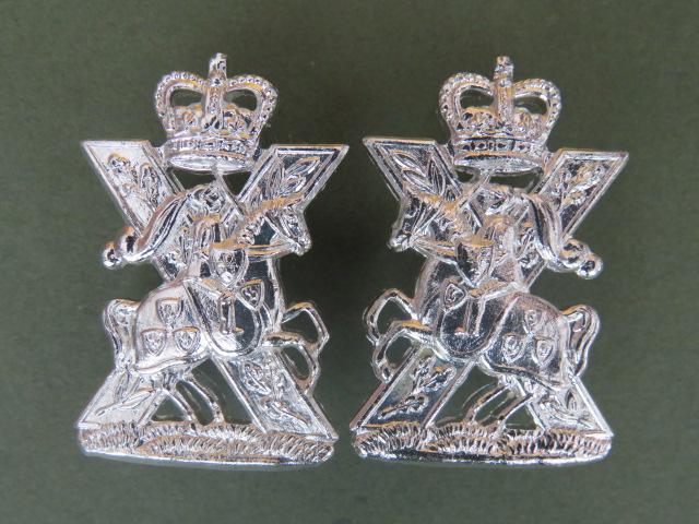 British Army Fife & Forfar Yeomanry / Scottish Horse Collar Badges