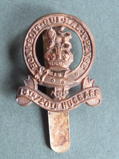 British Army Pre 1932 14th / 20th King's Hussars Cap Badge