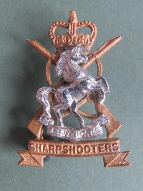 British Army EIIR The Kent and County of London Yeomanry (Sharpshooters) NCO's Arm Badge