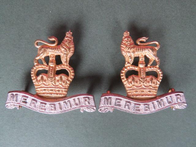 British Army The 15th/19th The King's Royal Hussars Officer's Collar Badges
