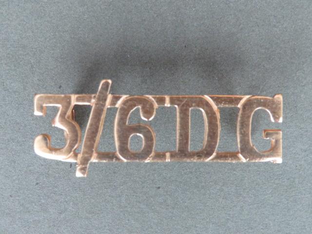 British Army The 3rd/6th Dragoon Guards Officers' Shoulder Title