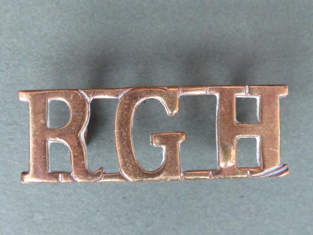 British Army Royal Gloucestershire Hussars Shoulder Title