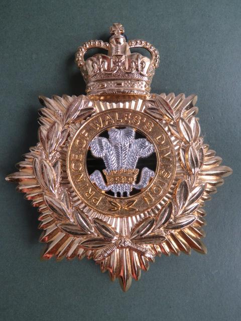 British Army Lucknow & Clive Band's of The Prince of Wales's Division Helmet Plate Badge