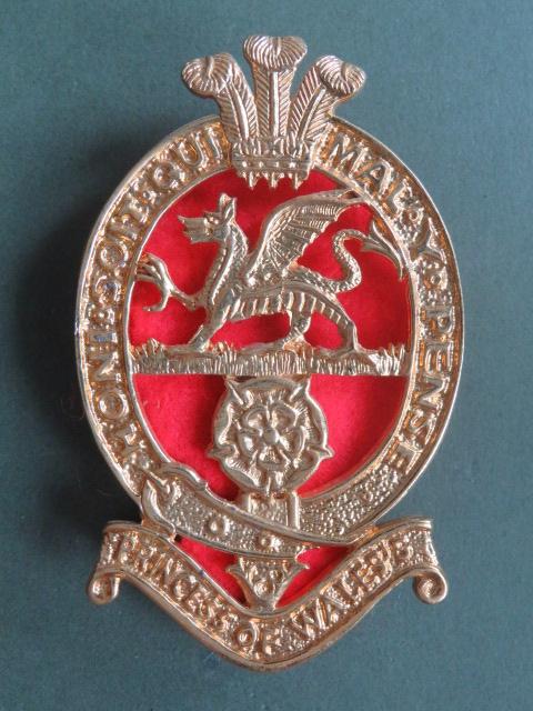 British Army The Price of Wales's Royal Regiment Drummers Pouch Badge