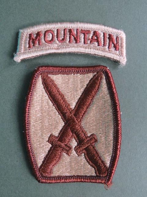 USA Army 10th Mountain Division Shoulder Patch