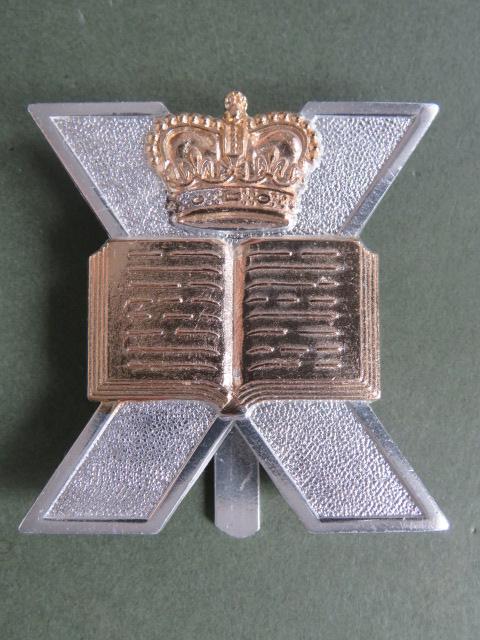 British Army Edinburgh University Post 1978 OTC (Officer Training Corps) Cap Badge