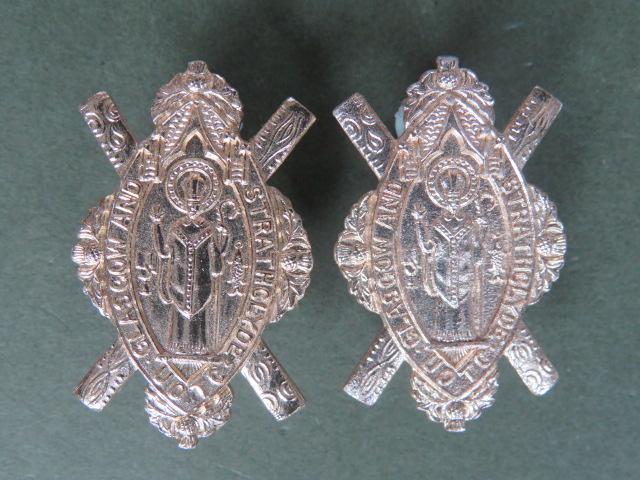 British Army Glasgow University OTC (Officer Training Corps) Collar Badges