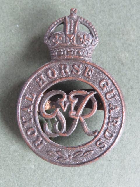 British Army GVIR Royal Horse Guards Officers' Service Dress Cap Badge