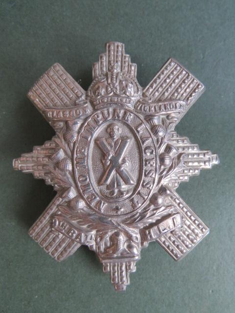 British Army Pre 1953 The 9th (Glasgow Highlanders) Battalion, The Highland Light Infantry Glengarry Badge