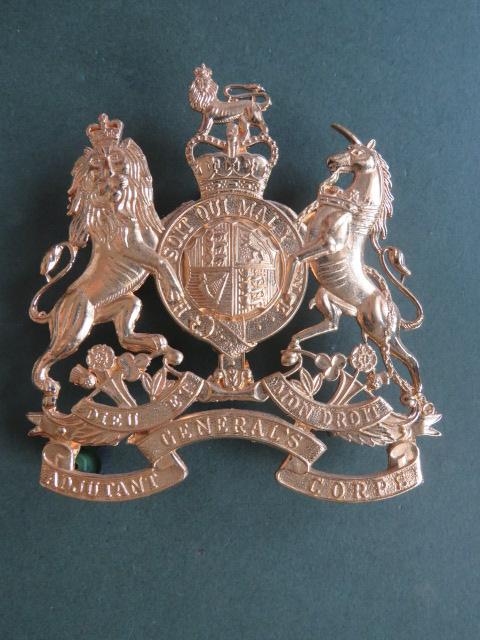 British Army Adjutant General's Corps Band Helmet Plate Badge