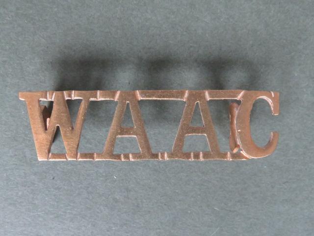 British Army Womens Army Auxiliary Corps Shoulder Title